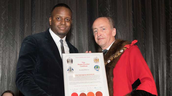 Uxbridge local receives master plumber award