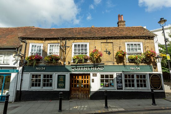 front of the pub front of the pub