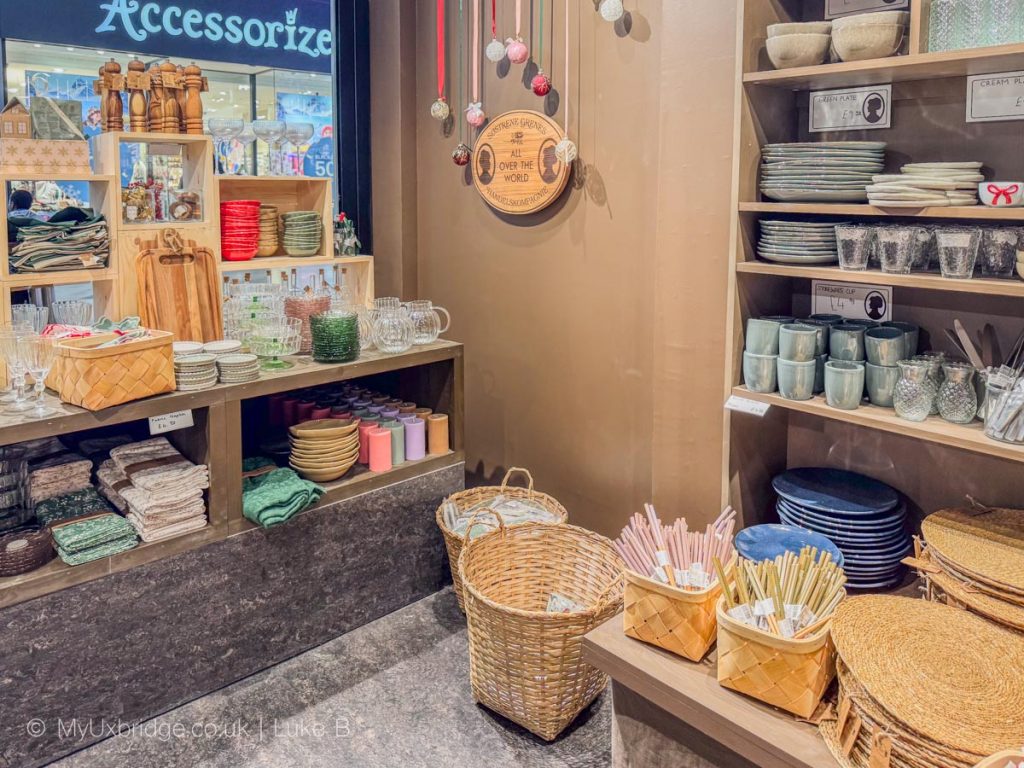 Søstrene Grene Uxbridge - Wall of homewares and Christmas decorations